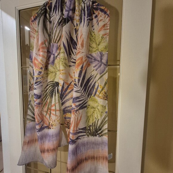 Northern Reflections Tropical Print Scarf - Picture 1 of 5